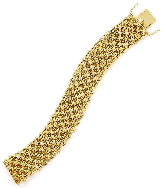 Foto 4 - Breites Armband in tollem Fantasie Ankermuster Gelbgold, K2748