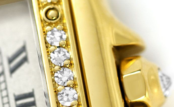 Foto 3 - Cartier Panthere mit Diamanten Gelbgold DamenArmbanduhr, U2317